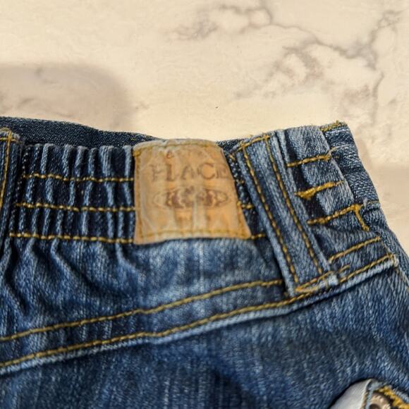 Children’s Place denim skort blomers heart accent pockets size 18 months - Picture 4 of 6